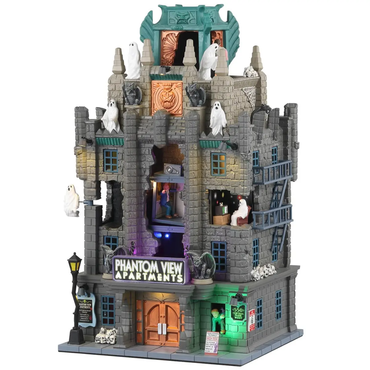 Lemax Spooky Town Phantom View Apartments #35011 1