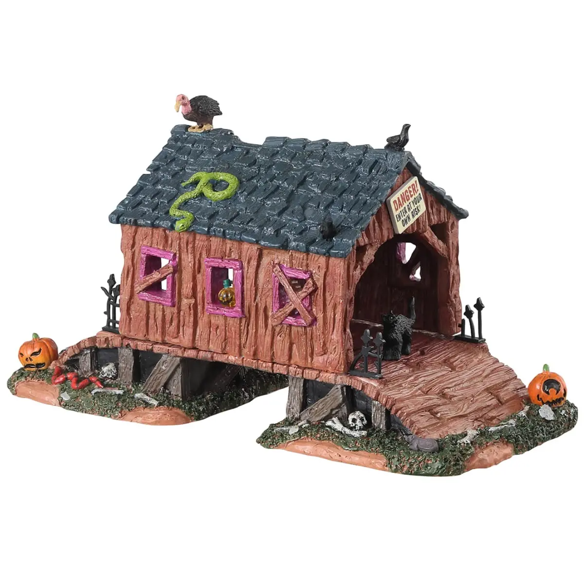 Lemax Spooky Town Creepy Covered Bridge #33631 1