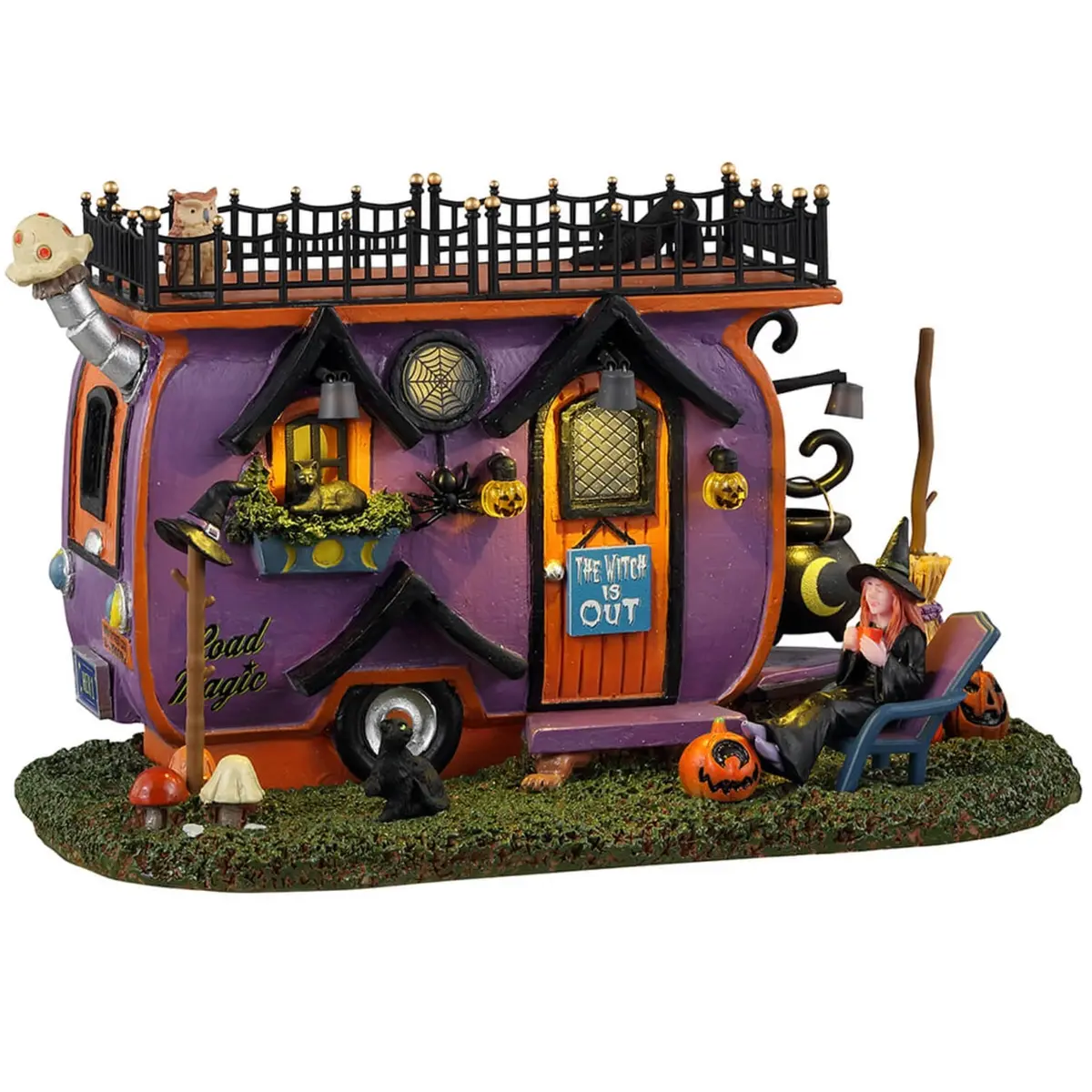 Lemax Spooky Town Witch Vanlife #34066 1