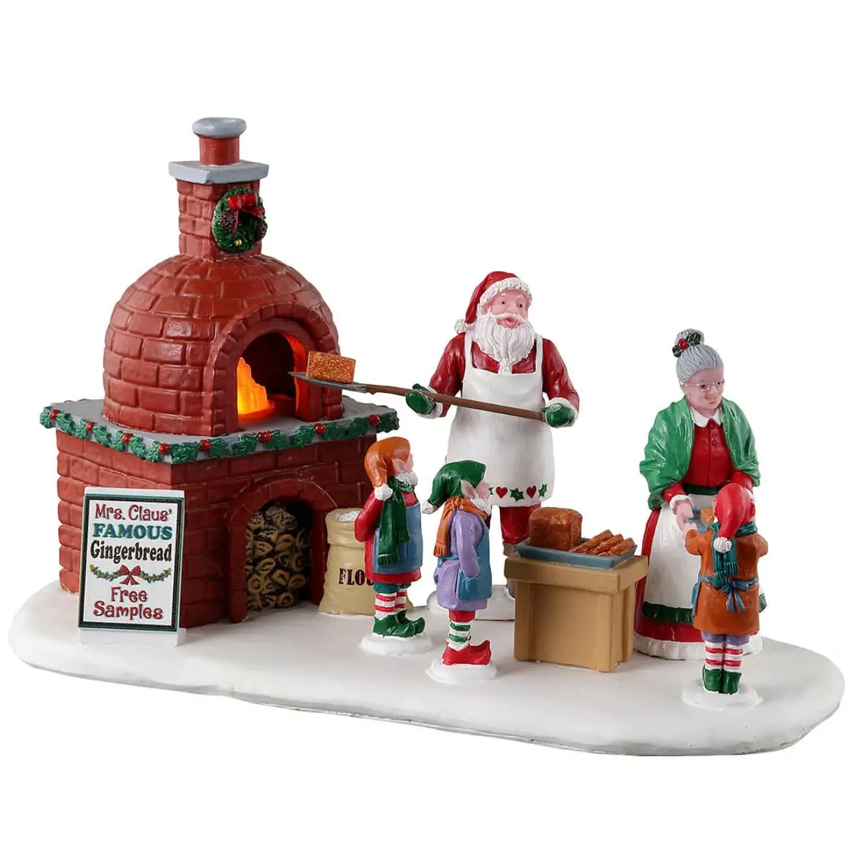 Lemax Santa's Wonderland Table Accent: Mrs. Claus' Gingerbread Bake #34086 1