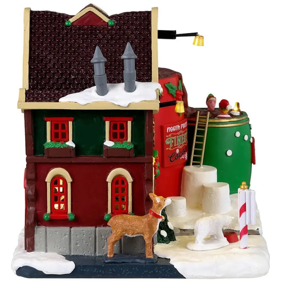 Lemax Santa's Wonderland Lighted Building: Hot Chocolate Spa #35070 2