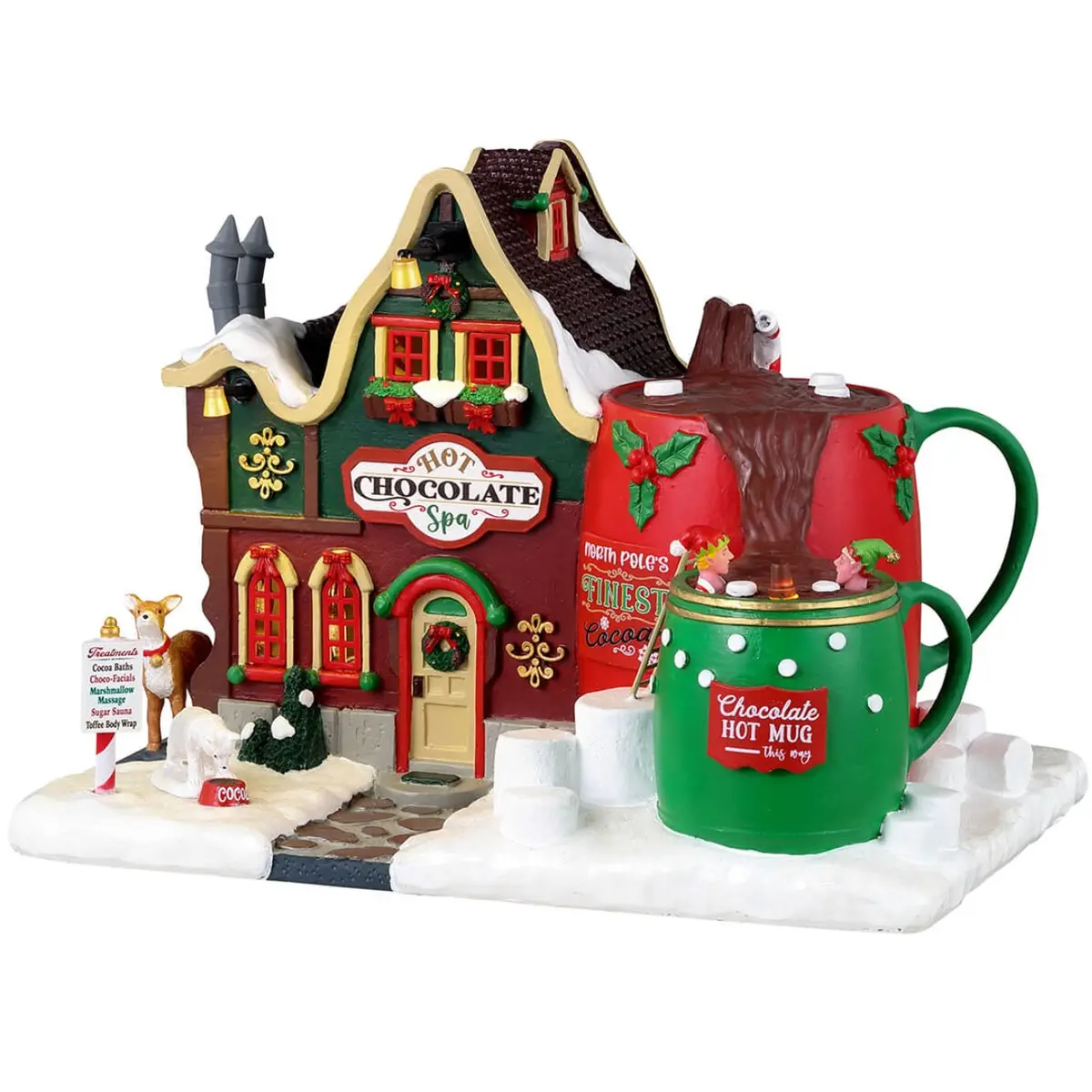 Lemax Santa's Wonderland Lighted Building: Hot Chocolate Spa #35070 1