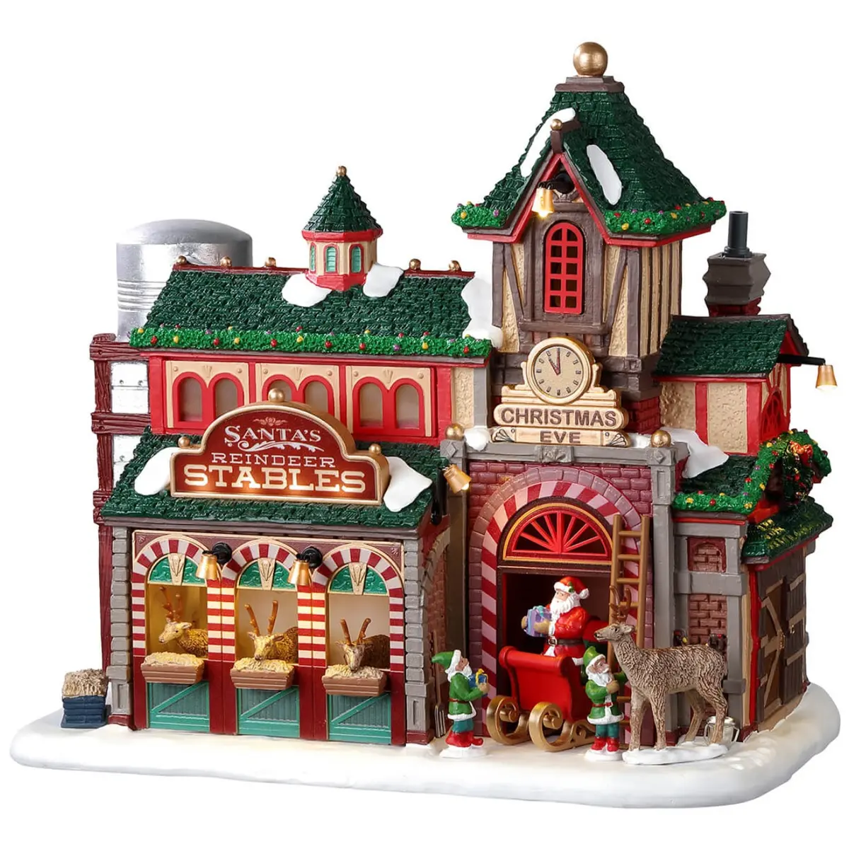 Lemax Santa's Wonderland Lighted Building: Santa's Reindeer Stables #25926 1