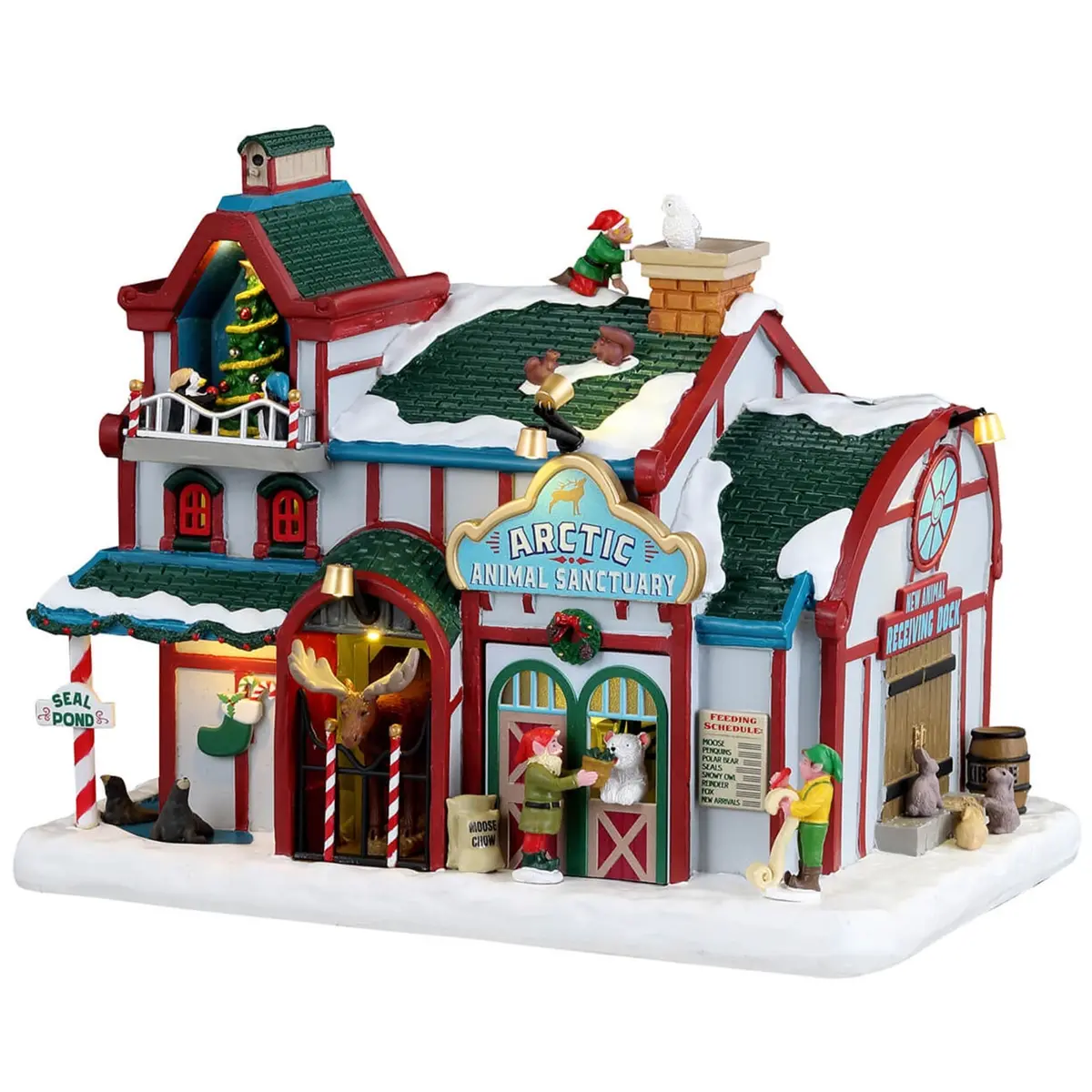 Lemax Santa's Wonderland Lighted Building: Arctic Animal Sanctuary #35075 1