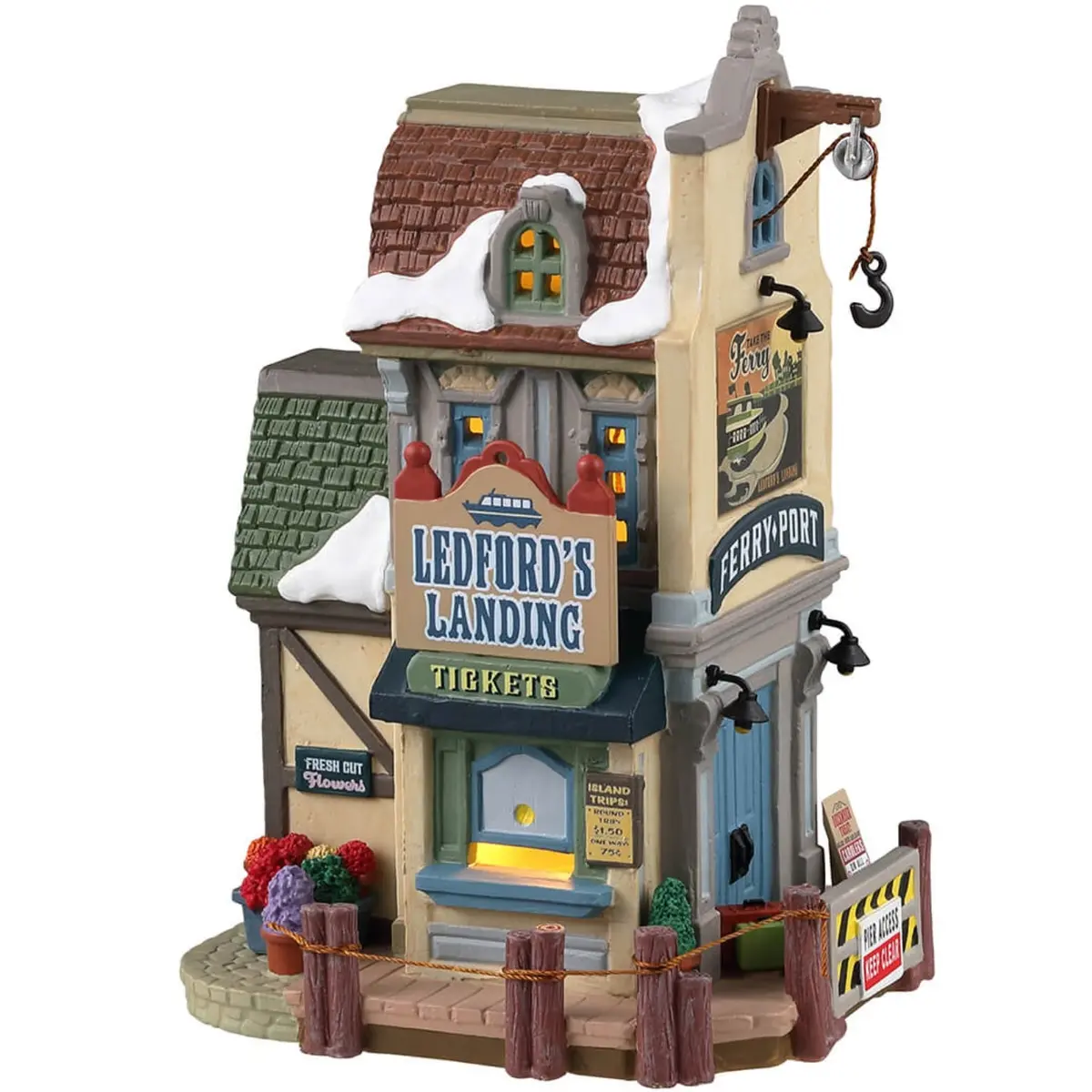 Lemax Plymouth Corners Lighted Building: Ledford's Landing #35052 1
