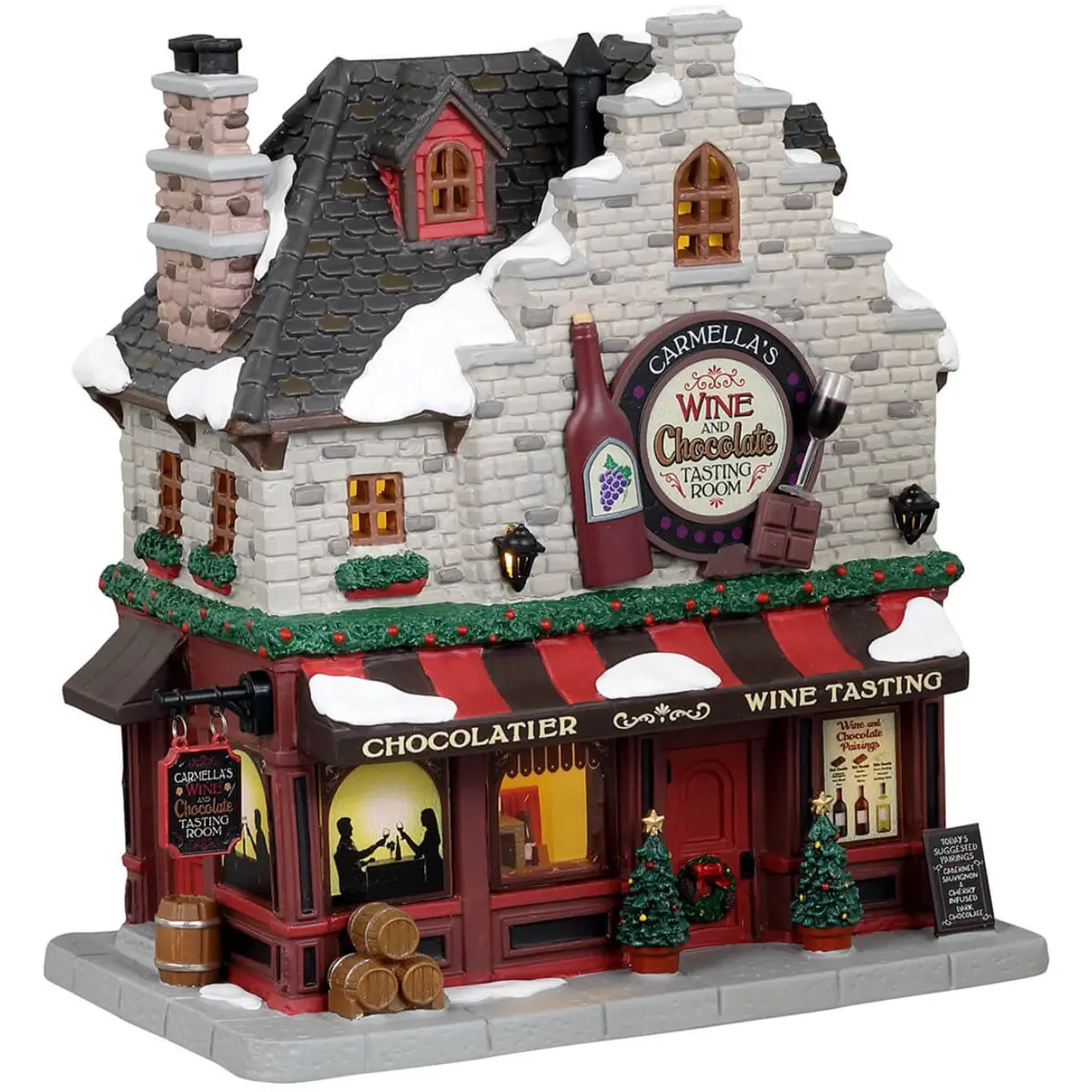 Lemax Caddington Village Lighted Building: Carmella's Wine And Chocolate Tasting Room #35062 1