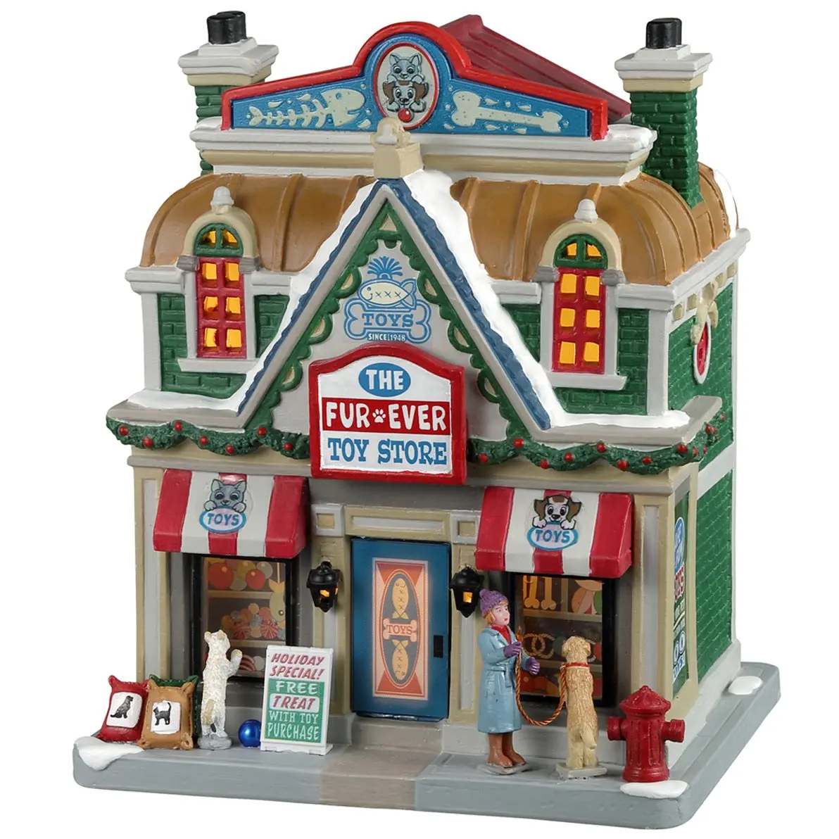 Lemax Caddington Village Lighted Building: The Fur-Ever Toy Store #25931 1