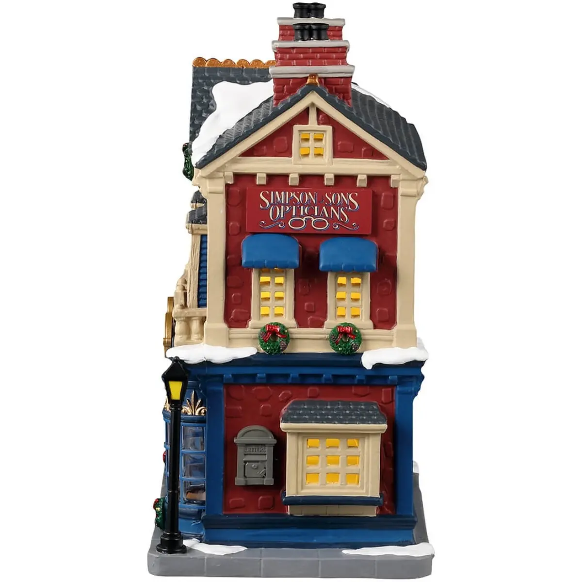 Lemax Caddington Village Lighted Building: Simpson & Sons Opticians #35059 2