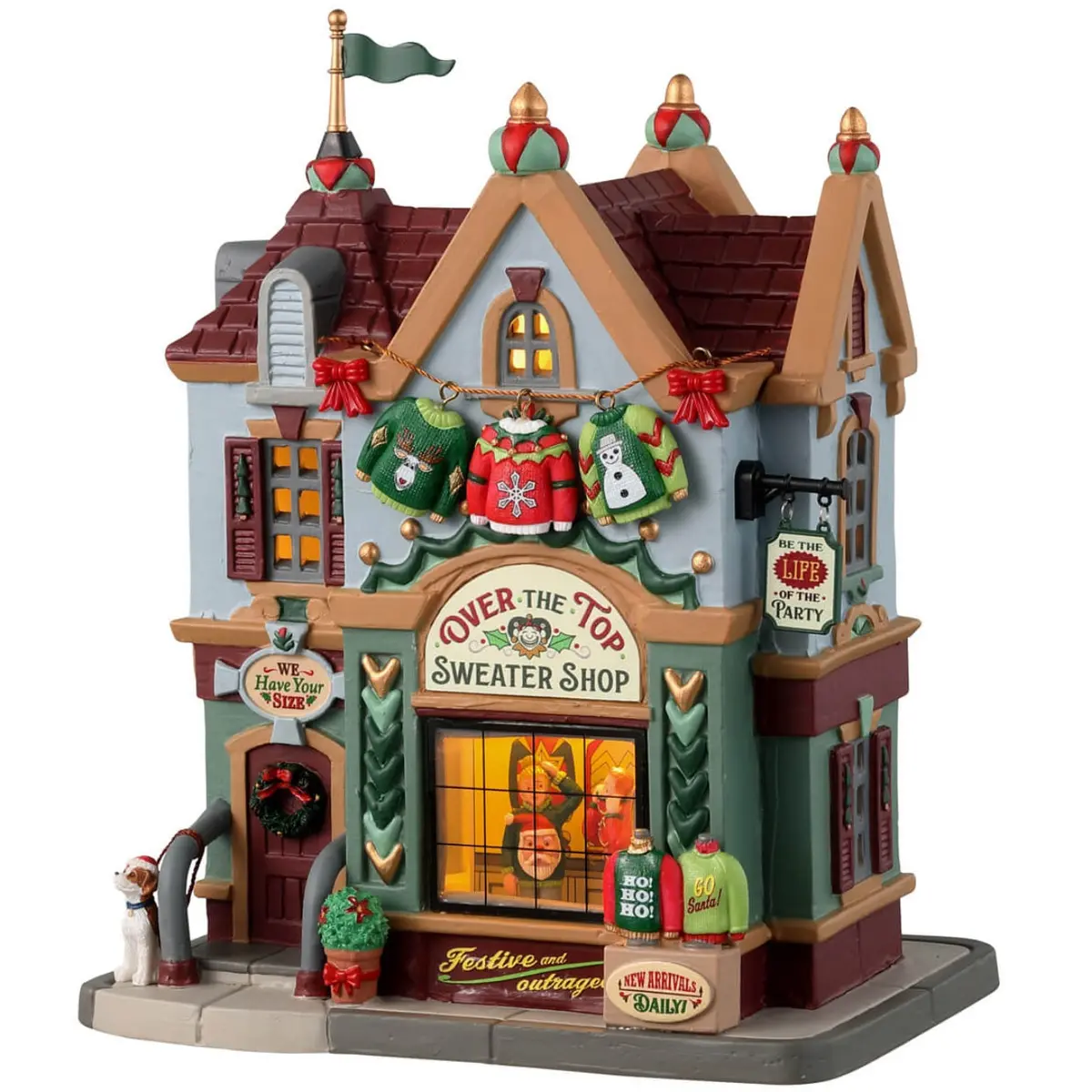 Lemax Caddington Village Lighted Building: Over The Top Sweater Shop #35061 1