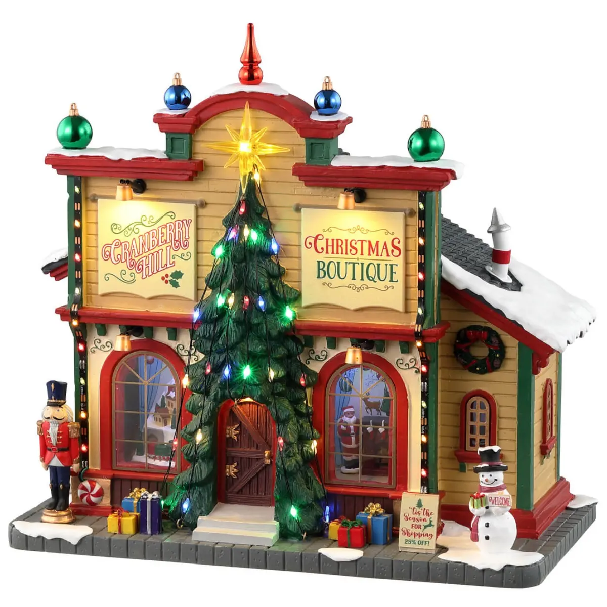 Lemax Caddington Village Sights & Sounds: Cranberry Hill Christmas Boutique #35023 1