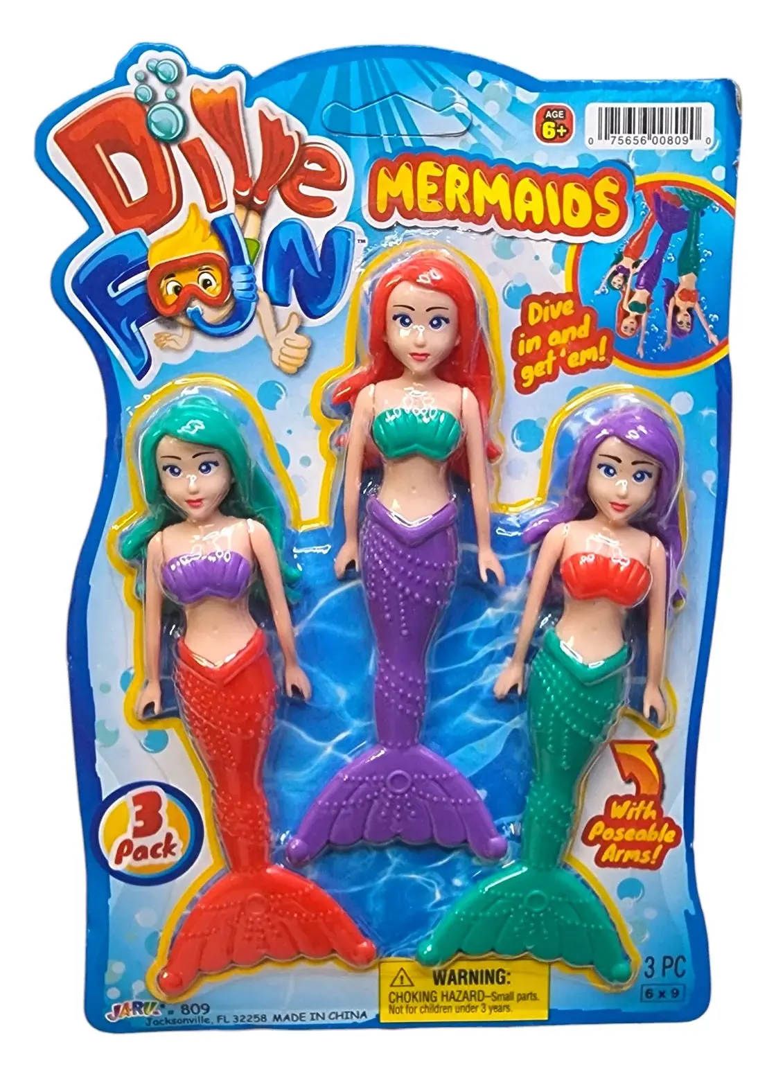 3-Pack Of Dive Fun Mermaid Swim Toys 1