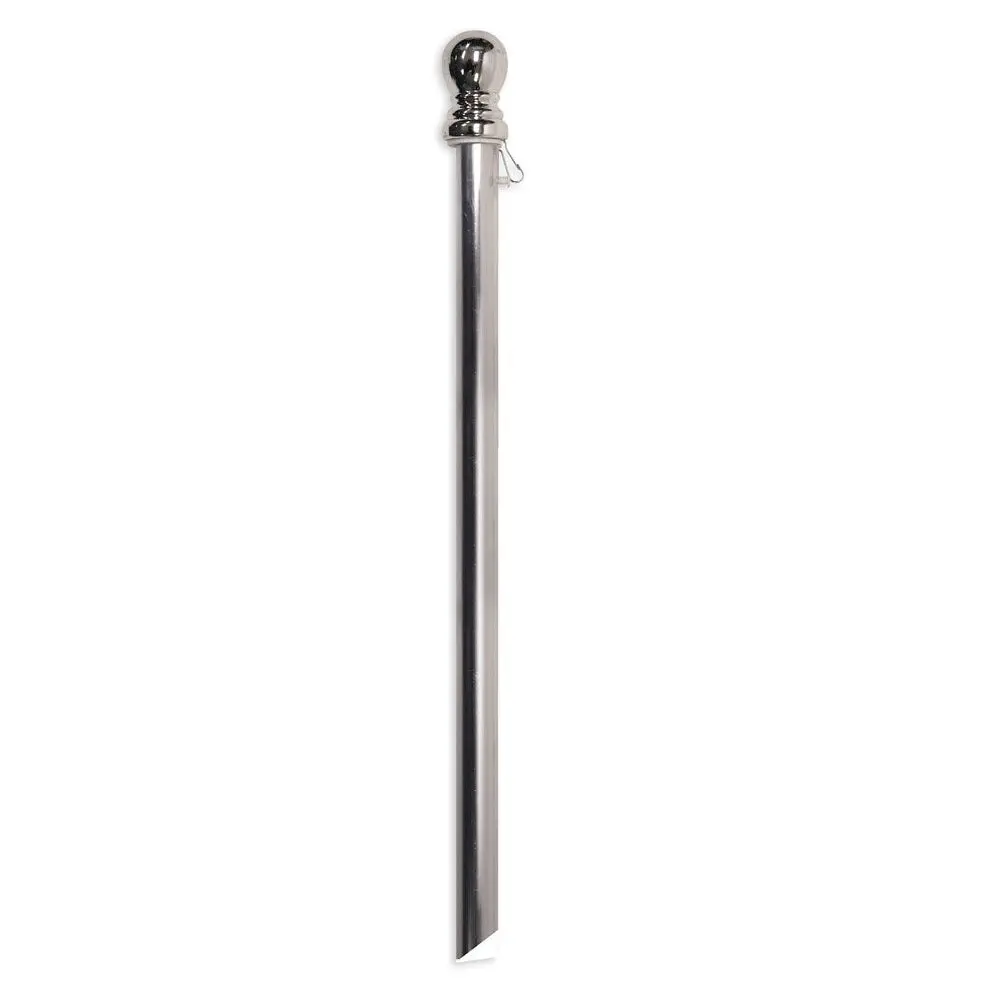 Chrome Finish Aluminum House Flag Pole With Anti-Wrap Tube 1