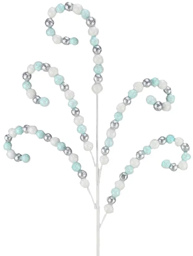 32" Wired Glitter Bead Spray 1