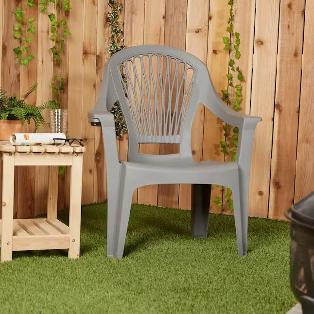 Big Easy® Gray High Back Resin Chair 1