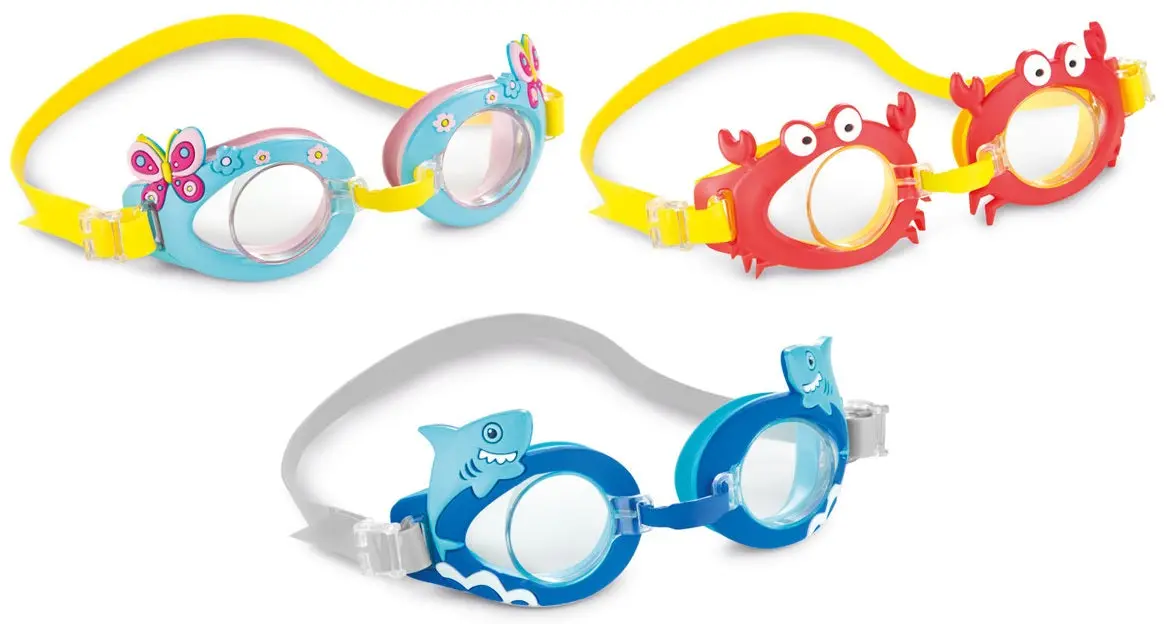 Fun Hypoallergenic Swimming Goggles, Ages 3-8 1