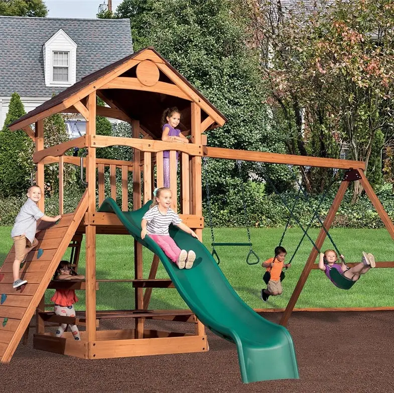 Adventure Outlook Xl 1 Wooden Swing Set By Backyard Adventures 1