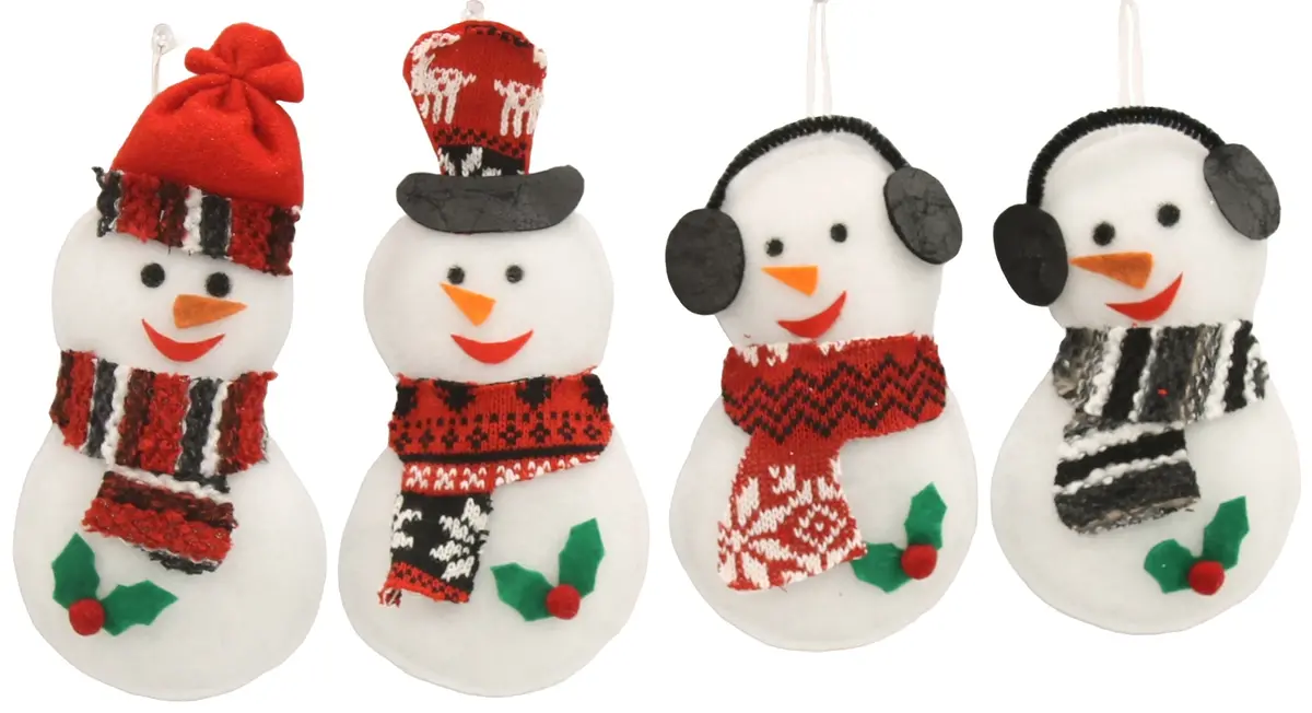 Felt Snowman Ornament 1