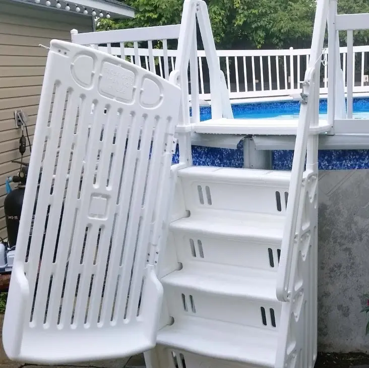 Grand Entry Double Step Pool Entry System With Gate 1