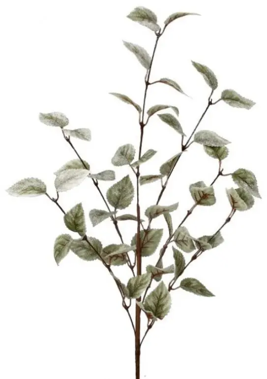 32" Frosted Mini Aspen Leaf Spray 1