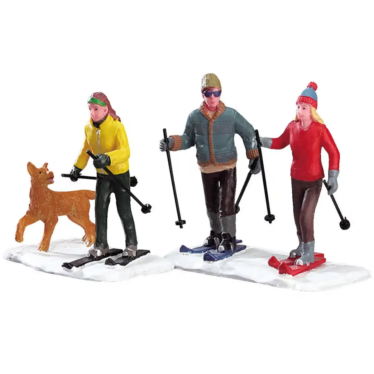 Lemax Vail Village Figurines: Cross-Country Friends, Set Of 2 #32131 1