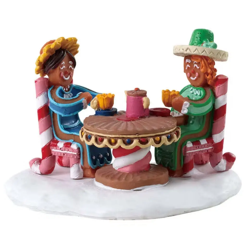Lemax Sugar N Spice Table Piece: Tea And Cakes #73337 1