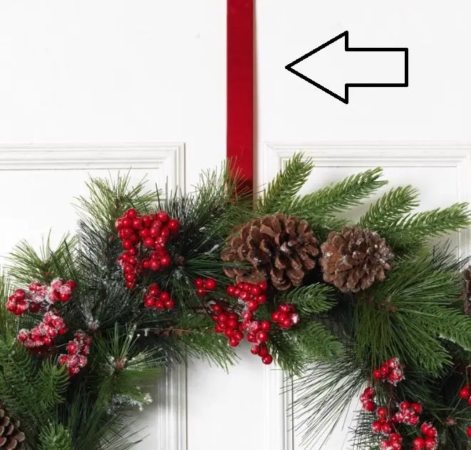 12" Over The Door Metal Wreath Hook 1