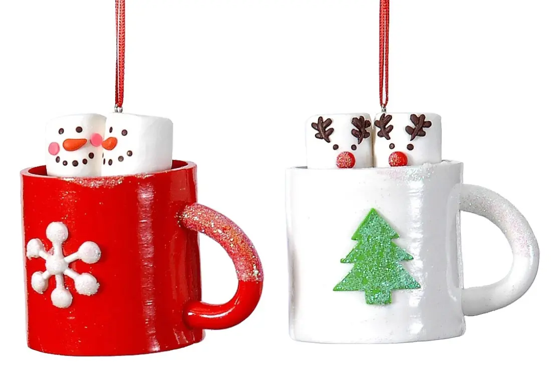 3" Marshmallows In Mug Ornament 2