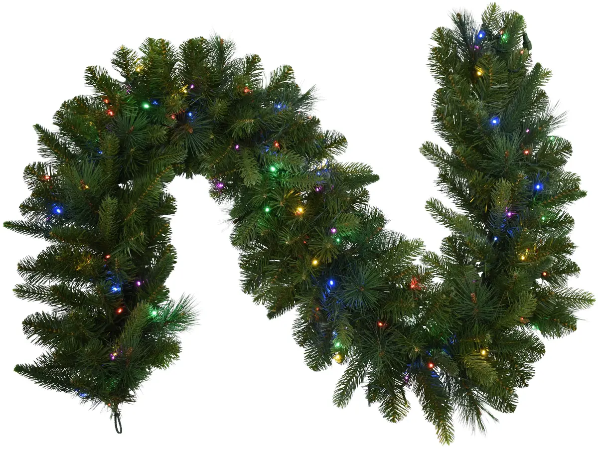6' Bristol Spruce Decorative Pre-Lit Garland 1