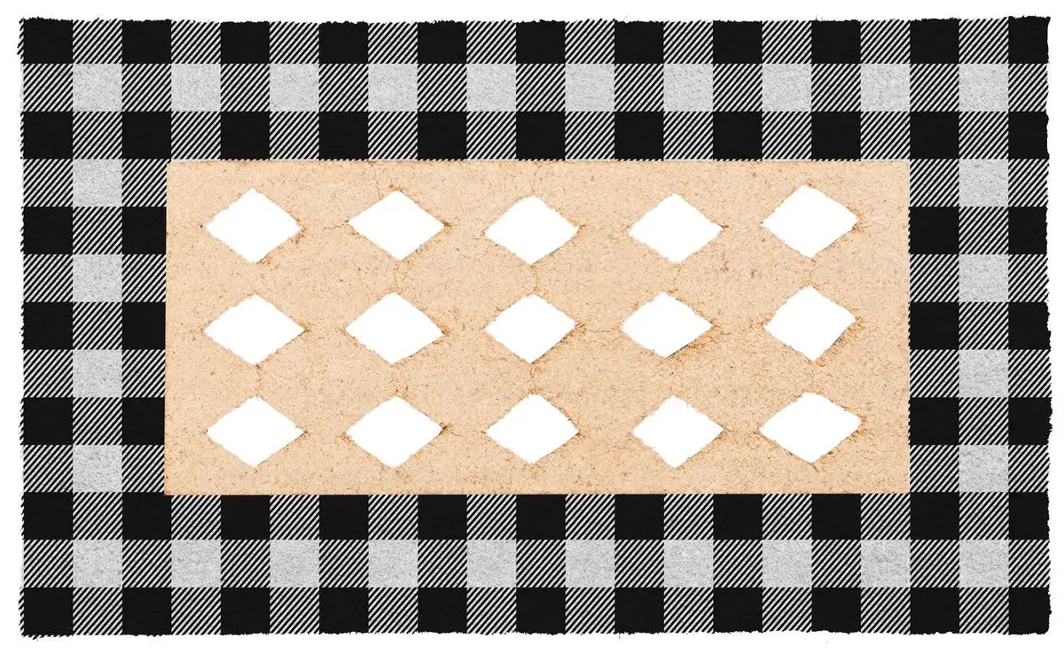 Buffalo Check Coir Sassafras Mat Tray 1