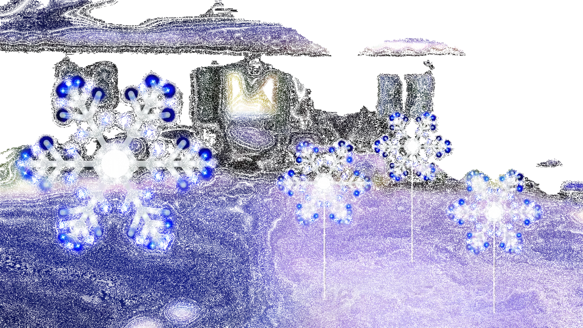 Hi-Vibrant Led Twinkling Snowflake Decoration 1