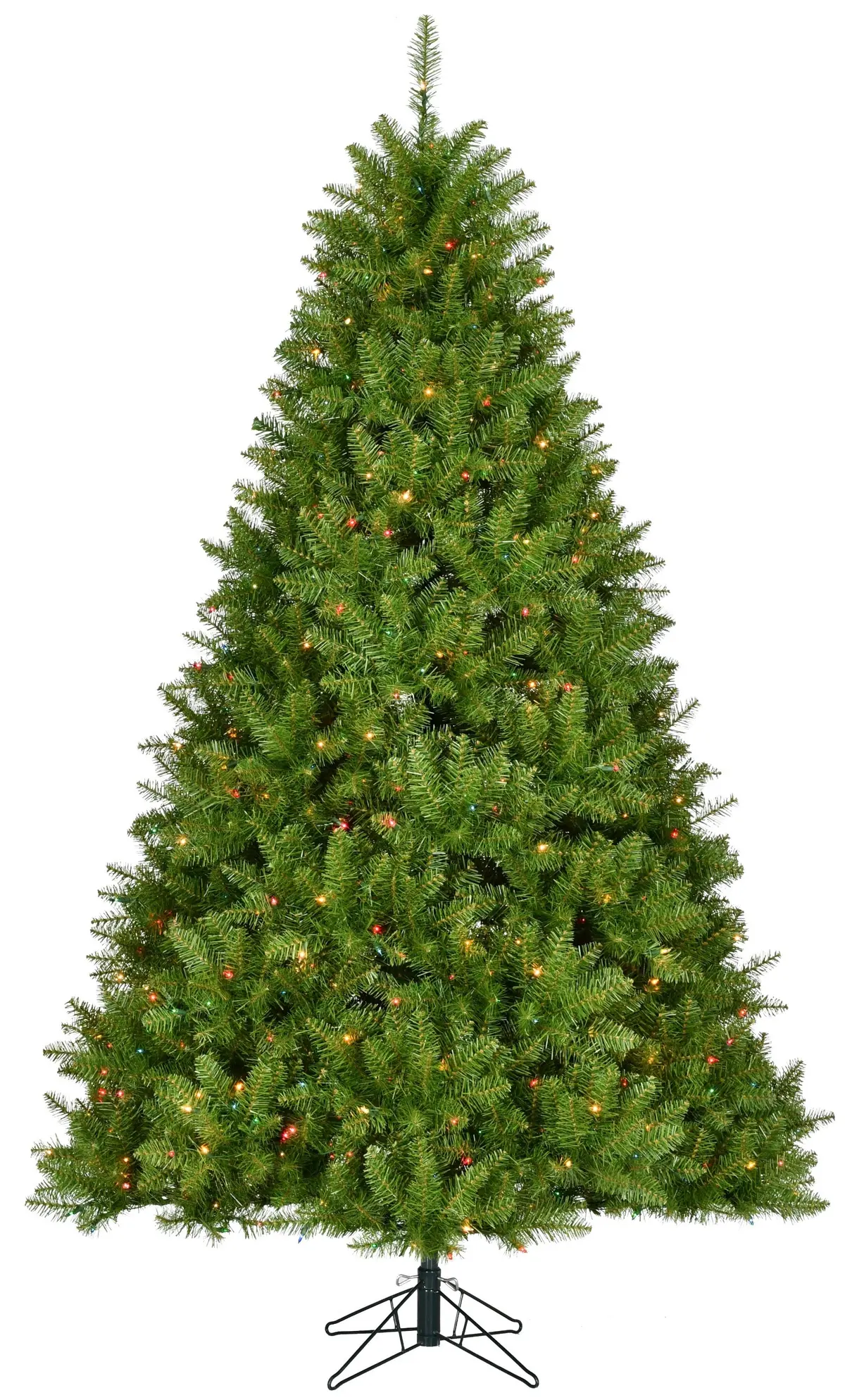 7.5' New Carrington Instant Lite Pole Pre-Lit Artificial Christmas Tree 1