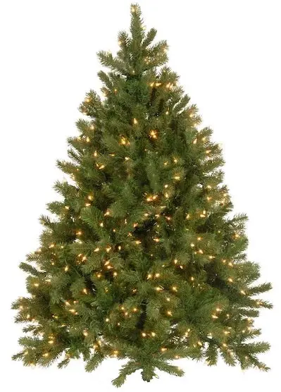4.5' New Carrington Instant Lite Pole Pre-Lit Artificial Christmas Tree 1
