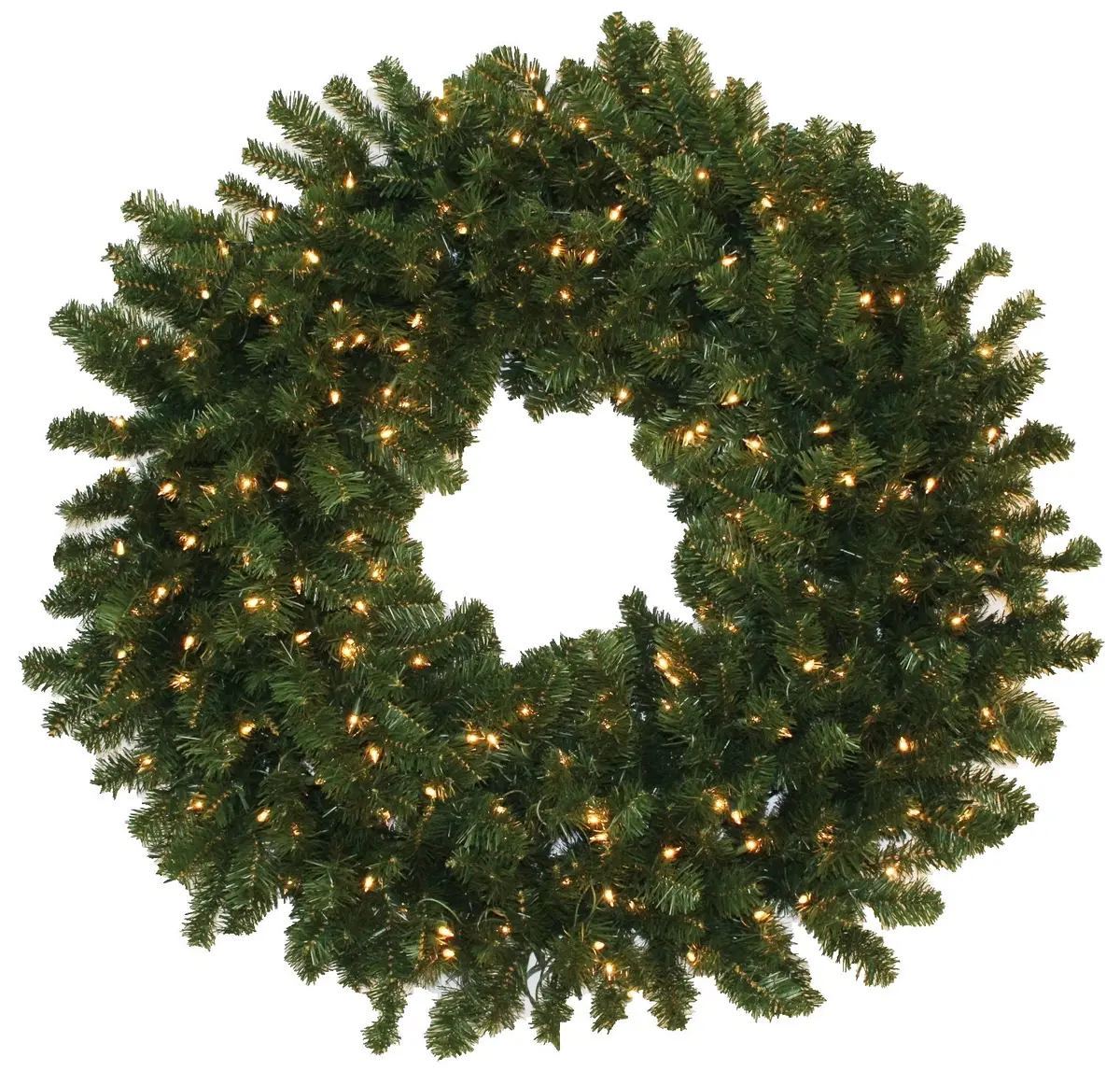 48" Pre-Lit Tiffany Artificial Christmas Wreath 1