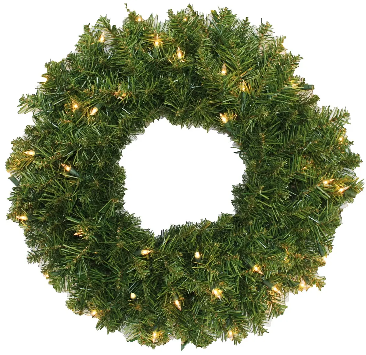 24" New Carrington Pre-Lit Wreath 1