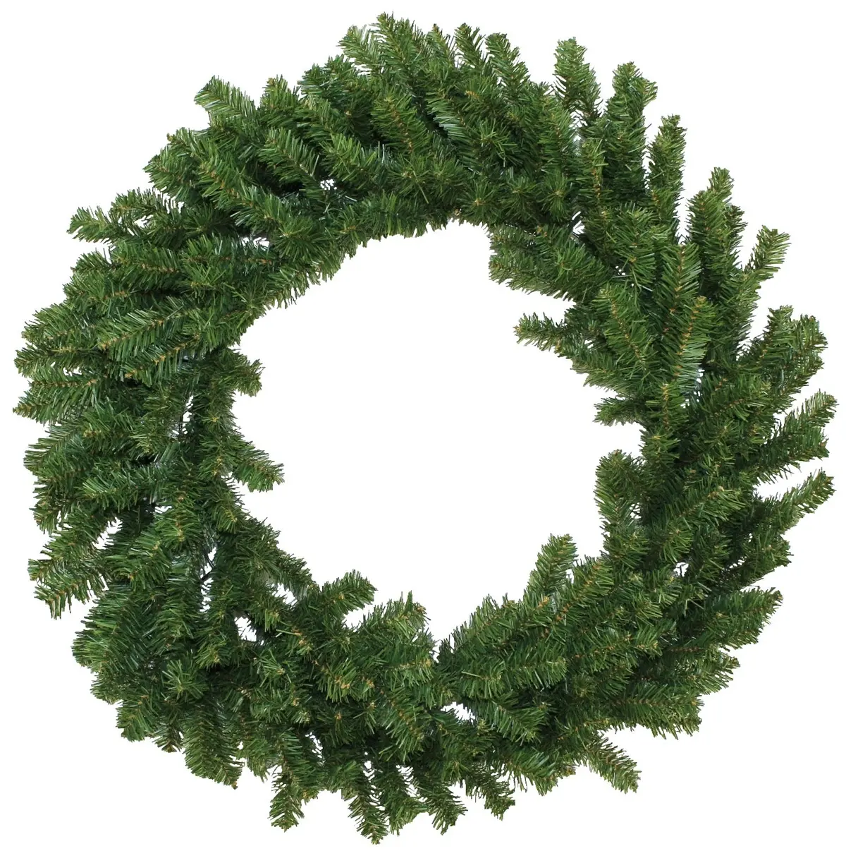 Canadian Pine Non-Lit Artificial Christmas Wreath 1