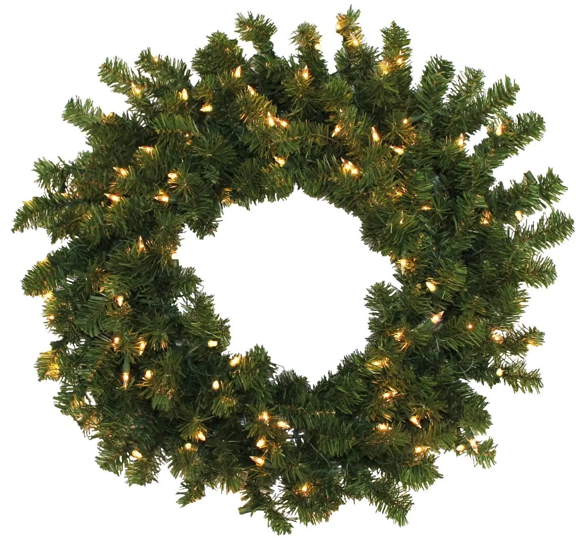 30" Canadian Pine Pre-Lit Artificial Christmas Wreath 1