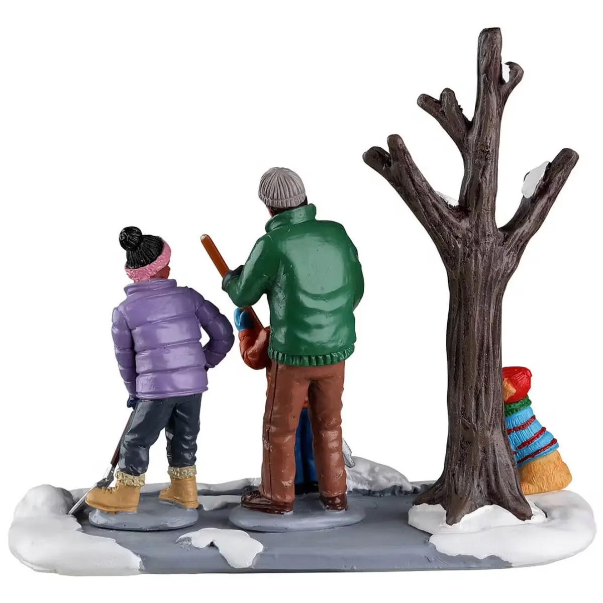 Lemax Harvest Crossing Table Piece: Shoveling The Driveway #23594 2