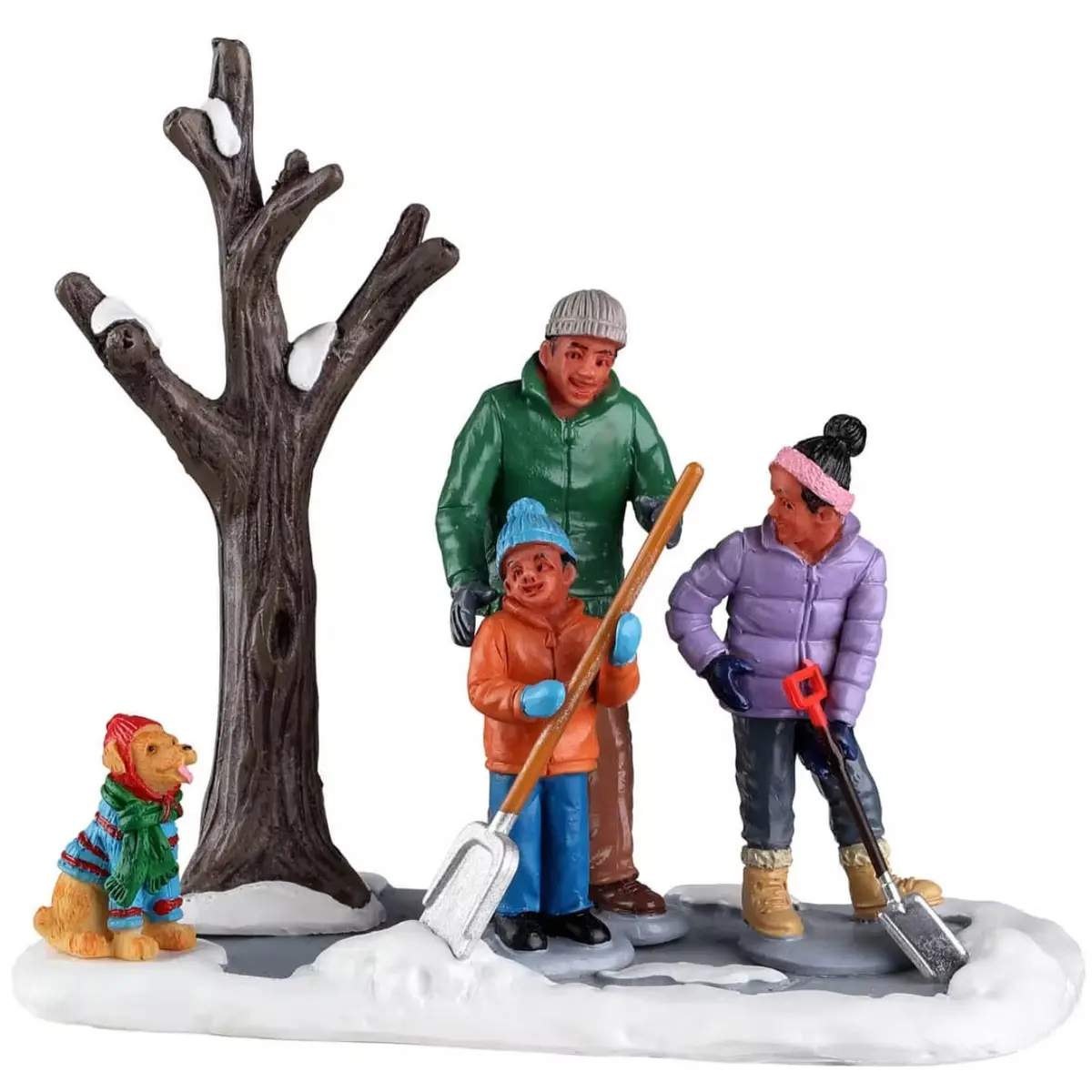 Lemax Harvest Crossing Table Piece: Shoveling The Driveway #23594 1