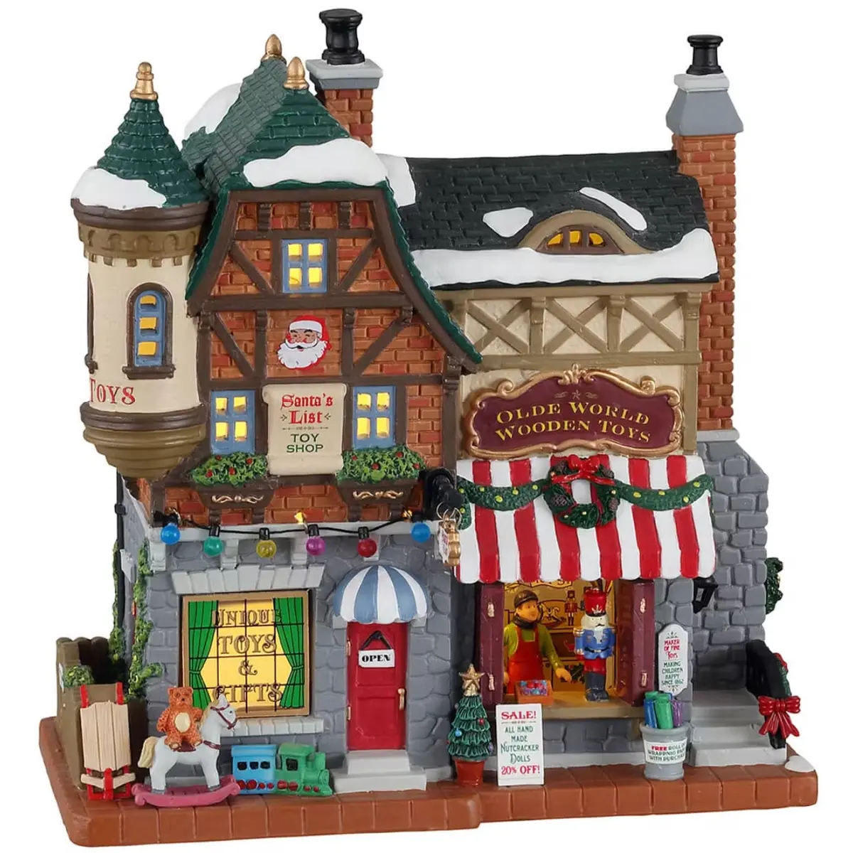 Lemax Caddington Village Lighted Building: Santa's List Toy Shop #15798 1