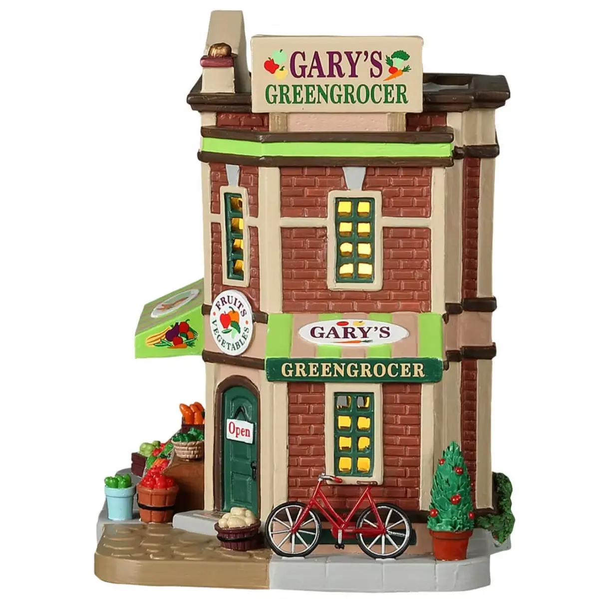Lemax Caddington Village Lighted Building: Gary's Greengrocer #25886 2