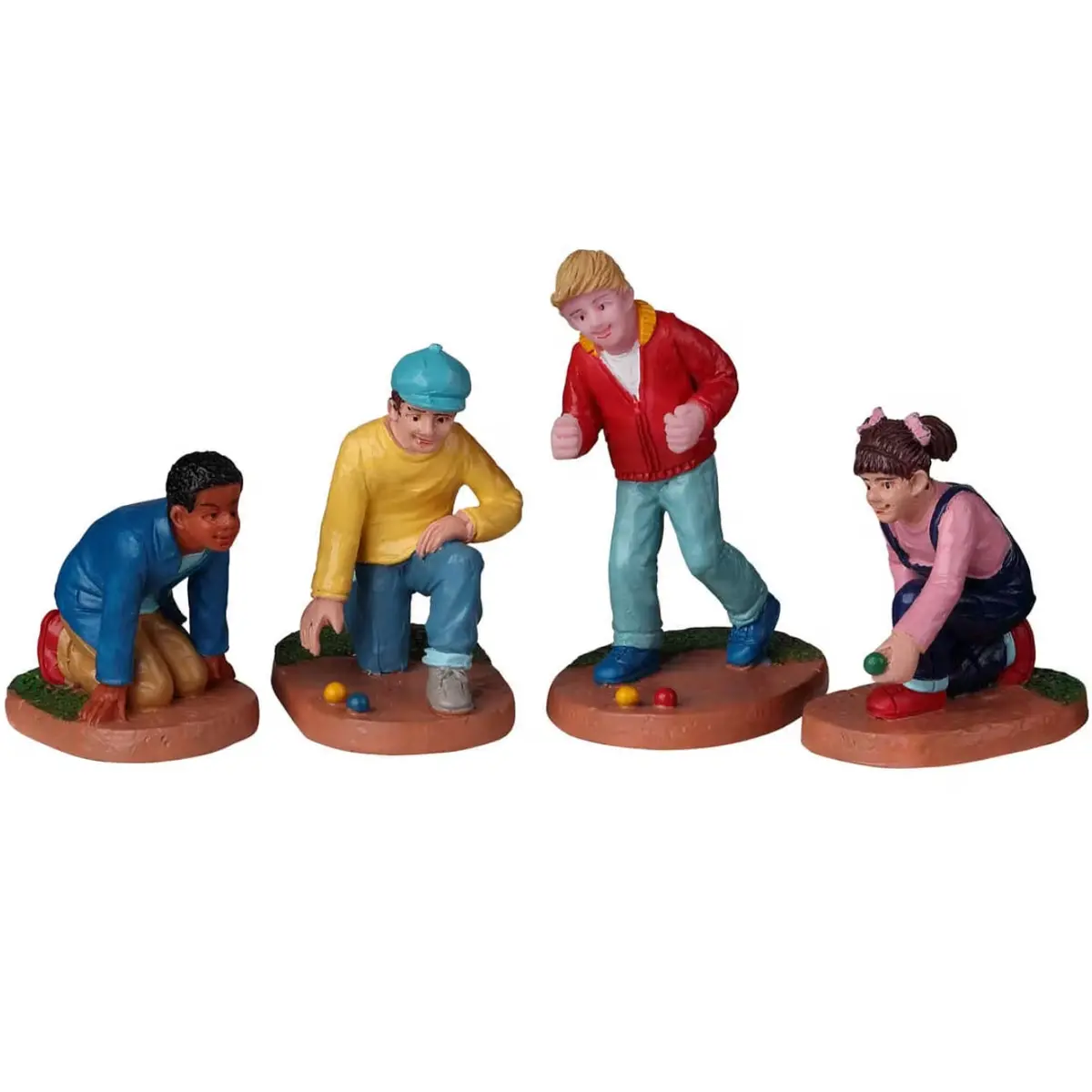 Lemax Caddington Village Figurines: Marbles Champ, Set Of 4 #22118 1