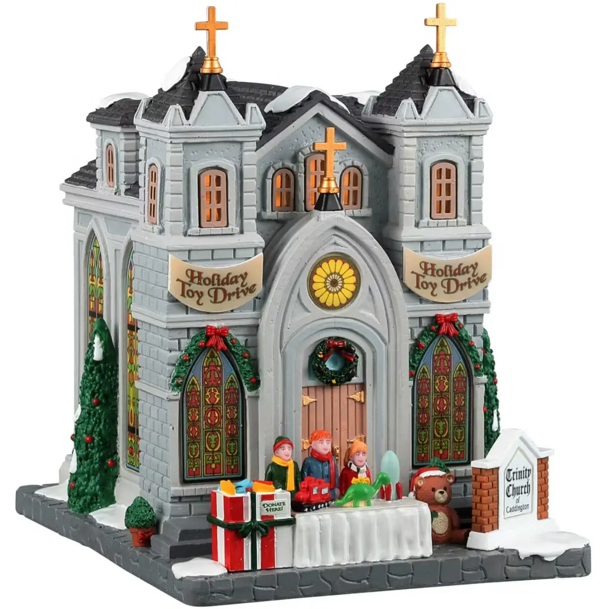 Lemax Caddington Village Lighted Building: Trinity Church Of Caddington #25884 1