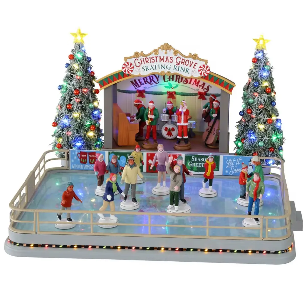 Lemax Caddington Village Sights & Sounds: Christmas Grove Skating Rink #14870 1