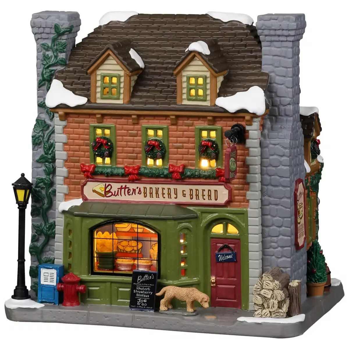 Lemax Caddington Village Lighted Building: Butter’S Bakery & Bread #25874 1