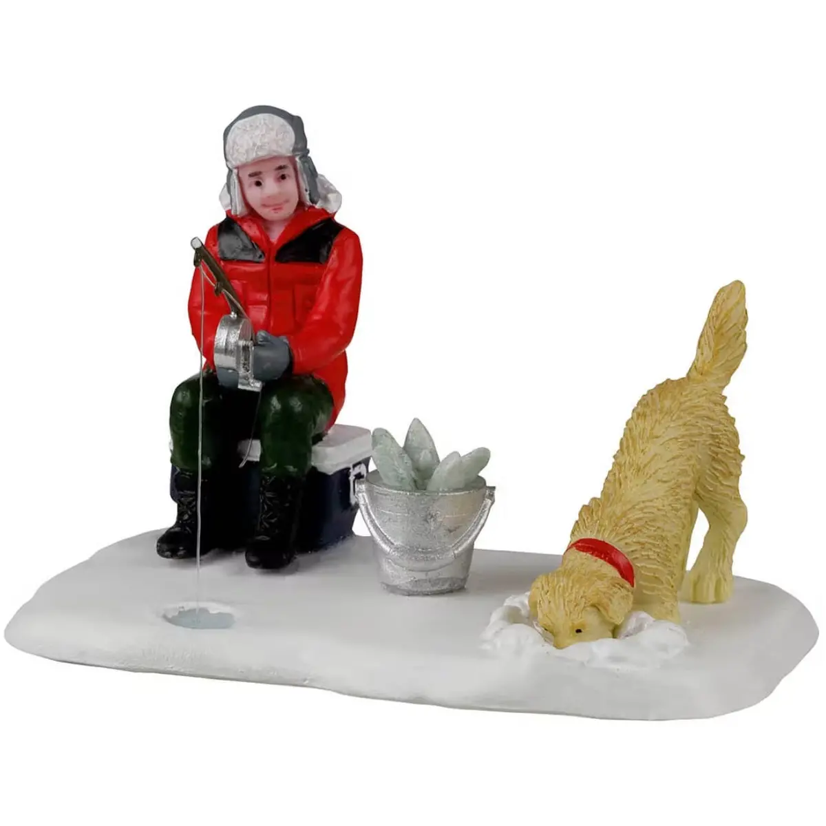 Lemax Vail Village Figurine: Ice Fishing Buddies #22138 1