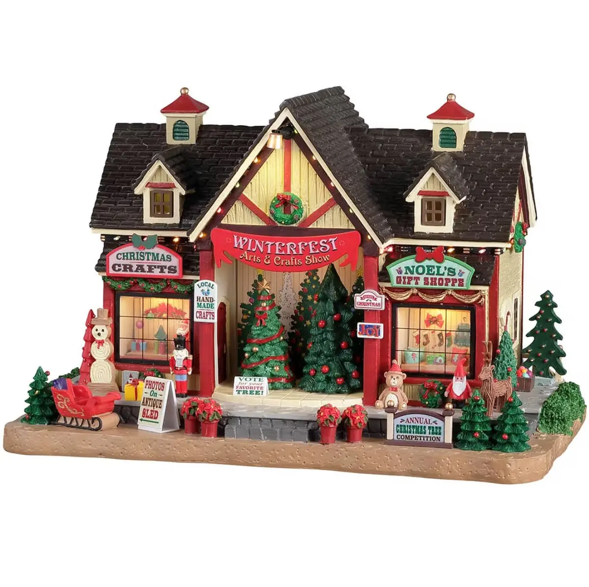 Lemax Caddington Village Lighted Building: Winterfest Arts & Crafts Show #25865 1