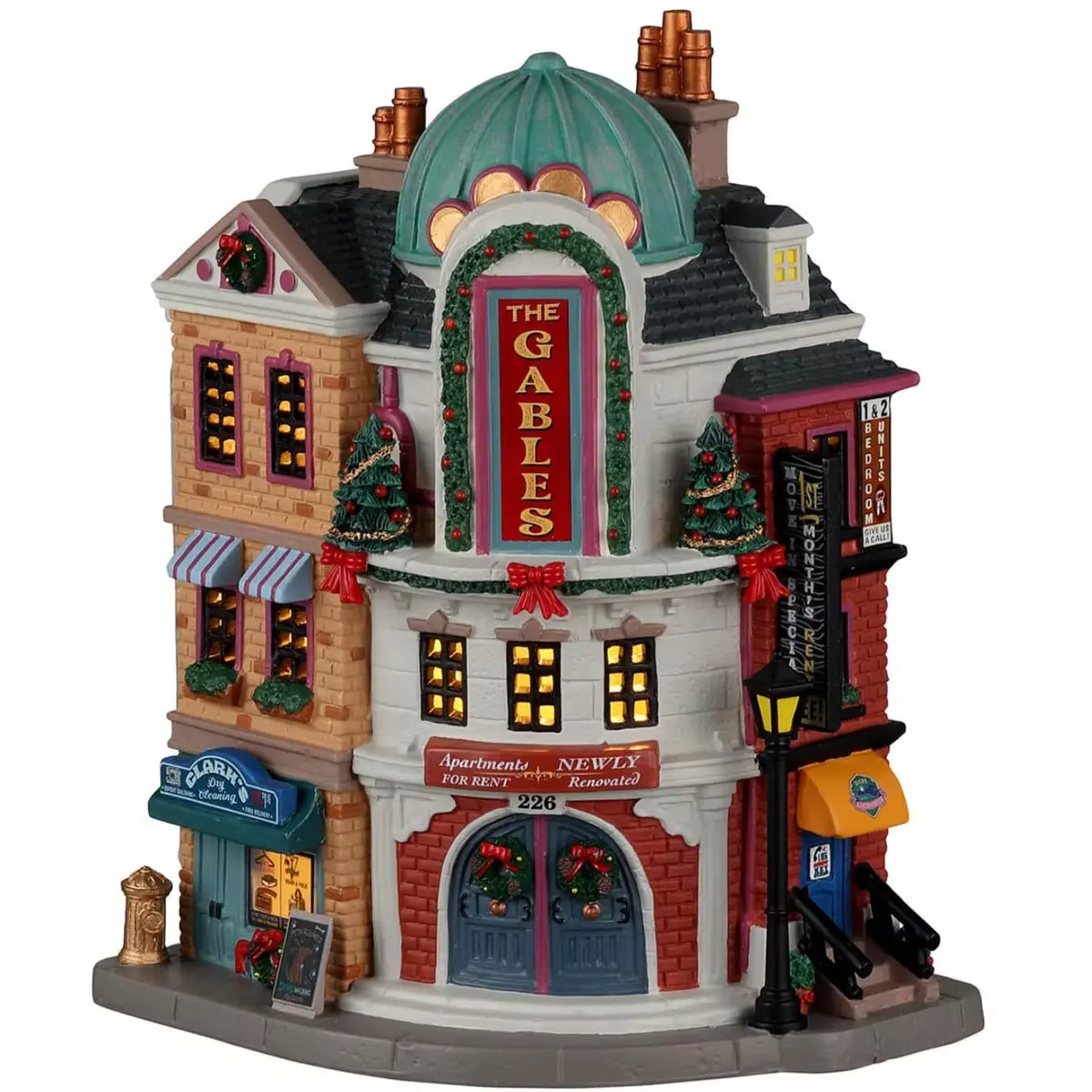 Lemax Caddington Village Lighted Building: The Gables Apartments #25879 1