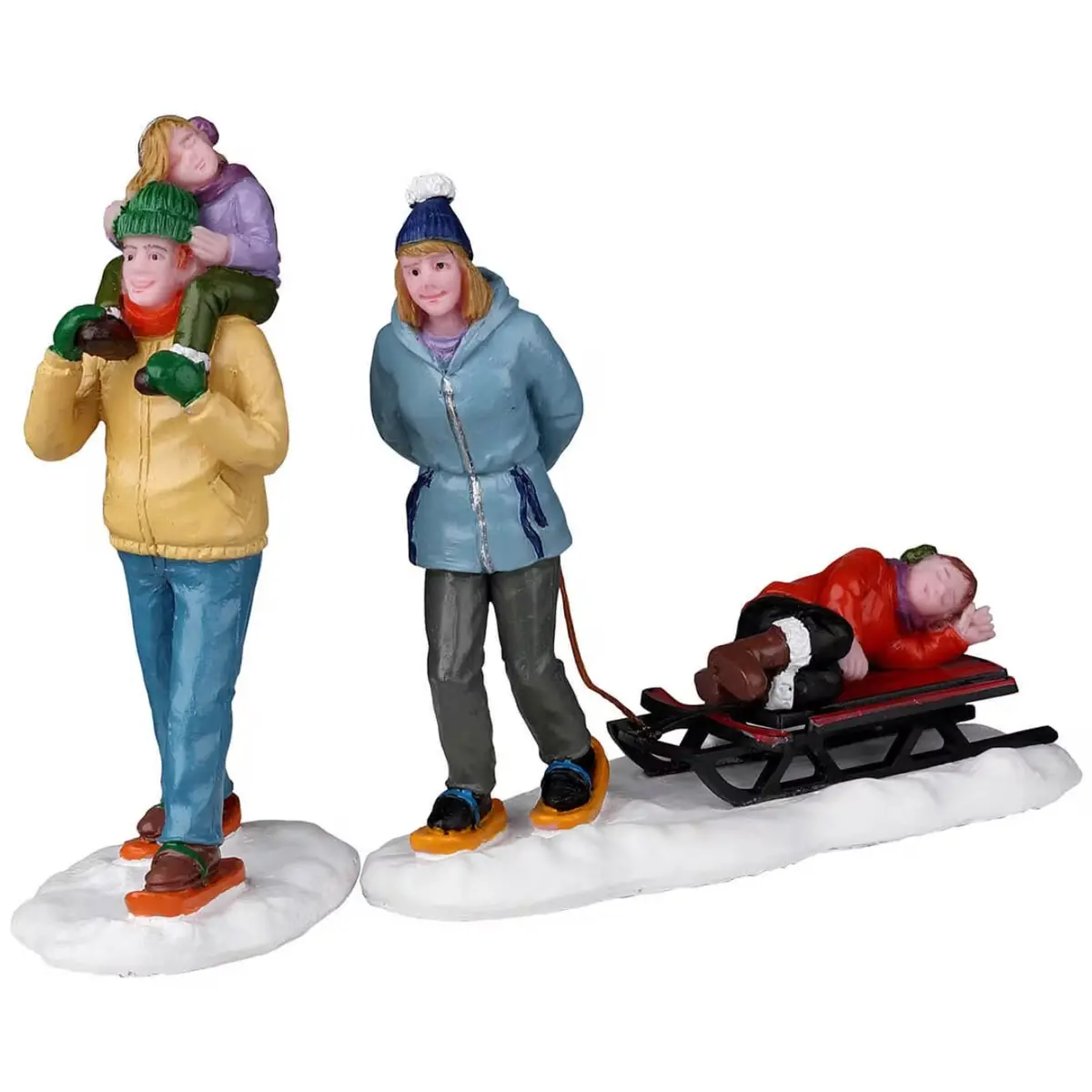 Lemax Vail Village Figurines: Long Day Snowshoeing, Set Of 2 #22148 1