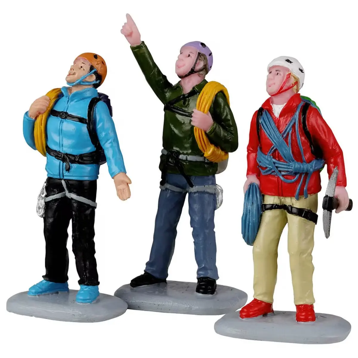 Lemax Vail Village Figurines: Vertical Mountain Climbers, Set Of 3 #22136 1