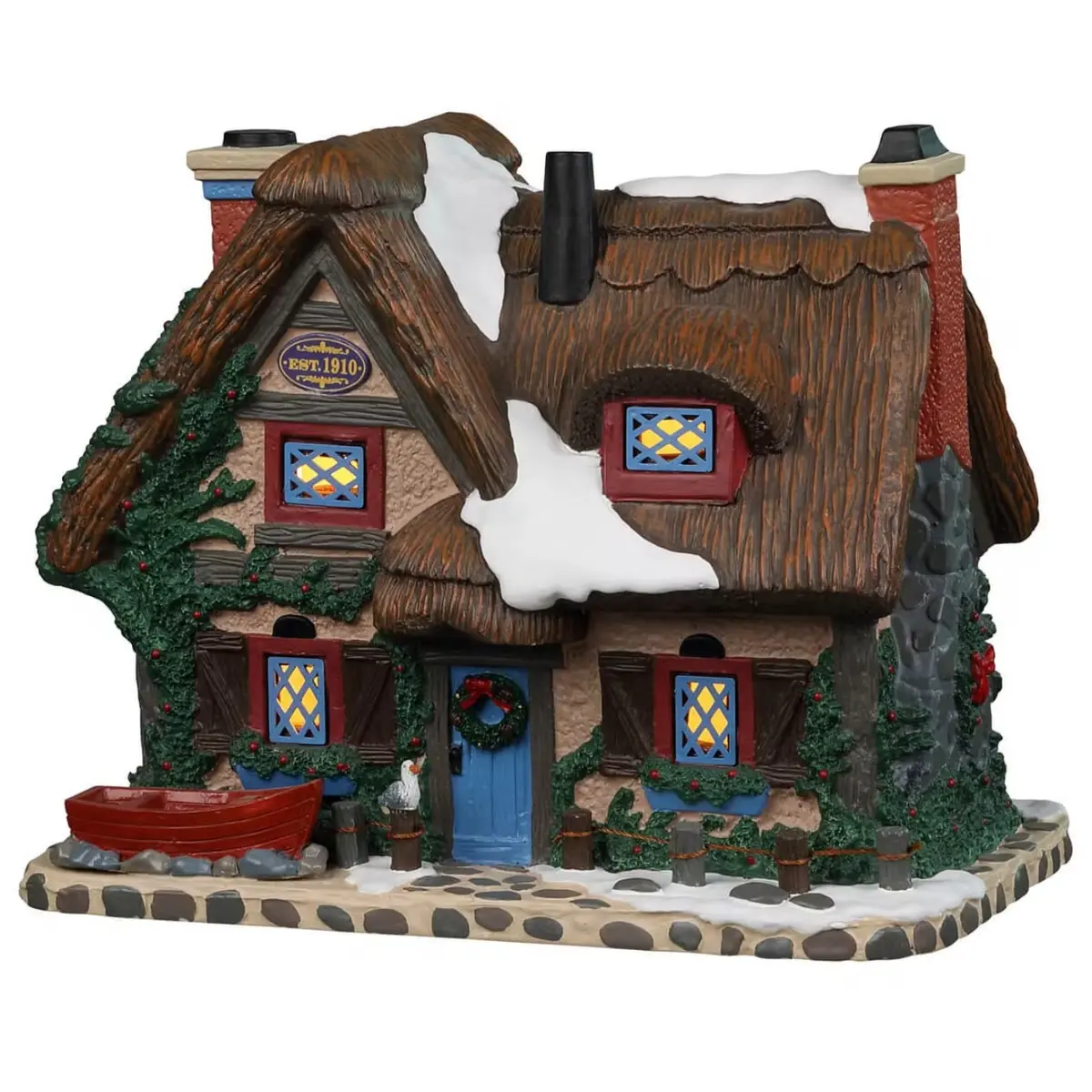 Lemax Caddington Village Lighted Building: English Seaside Cottage #15788 1